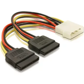 Delock 2 db SATA - Molex átalakító kábel (60102)