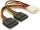 Delock 2 db SATA - Molex átalakító kábel (60102)