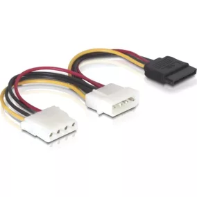 Delock SATA HDD - 2db 4 tűs Molex apa/anya adapter (60103)