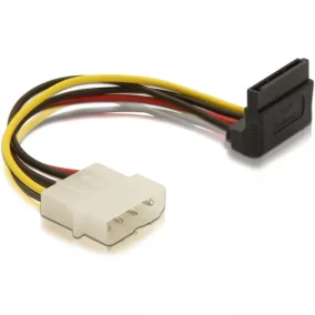   Delock táp kábel, SATA - Molex átalakító kábel 90 fok (60104)