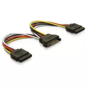 Delock SATA kábel elosztó apa - 2x anya (60105)