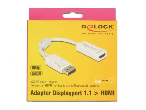 Delock Adapter Displayport 1.1 apa - HDMI anya (61767)