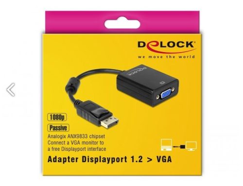 Delock Displayport 1-1 - VGA adapter (61848)