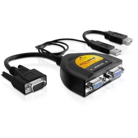 Delock 2 portos vga szétosztó splitter (61968)