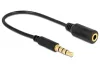Delock 3.5mm Jack 4pin apa (CTIA) - 3.5mm 4pin anya (OMTP) átalakító (62498)