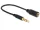 Delock 3.5mm Jack 4pin apa (CTIA) - 3.5mm 4pin anya (OMTP) átalakító (62498)