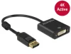 Delock Displayport 1.2 - DVI 4K aktív adapter (62599)