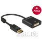 Delock Displayport 1.2 - DVI 4K aktív adapter (62599)