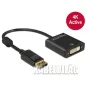 Delock Displayport 1.2 - DVI 4K aktív adapter (62599)