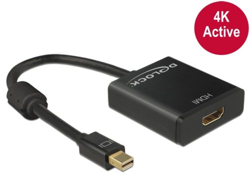 Delock mini Displayport 1.2 - HDMI 4K aktív adapter (62611)