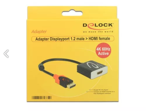 Delock DisplayPort apa 1.2 - HDMI anya adapter 4K 60HZ (62734)