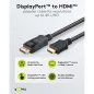 Goobay DisplayPort - HDMI 4K 60Hz kábel 1m (64839)