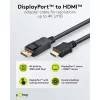 Goobay DisplayPort - HDMI 4K 60Hz kábel 3m (64843)