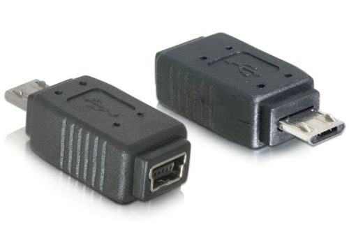 Delock micro USB - mini USB fordító adapter (65063)