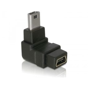Delock USB mini 5pin apa - anya 90 fokos adapter (65097)