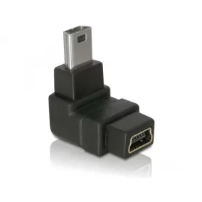 Delock USB mini 5pin apa - anya 90 fokos adapter (65097)