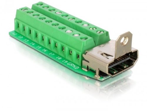 Delock HDMI (anya) – 20 tűs sorkapocs adapter (65168)