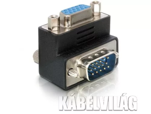 Delock VGA apa - VGA anya 90 fokos adapter (65171)