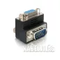 Delock VGA apa - VGA anya 90 fokos adapter (65171)