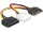 Delock 15 tűs SATA (apa) - 4 tűs Molex (anya) + 15 tűs (65235)