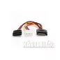   Delock 15 tűs SATA (apa) - 4 tűs Molex (anya) + 15 tűs (65235)