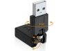 Delock forgatható USB apa - USB anya adapter (65260)