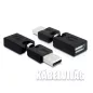 Delock forgatható USB apa - USB anya adapter (65260)