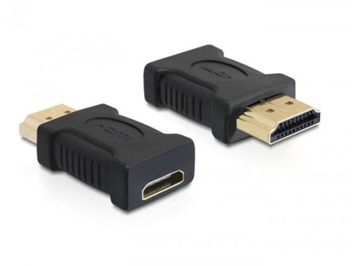 Delock mini HDMI aljzat - HDMI dugó átalakító adapter (65262)