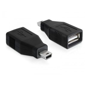 Delock mini USB apa - USB anya adapter (65277)