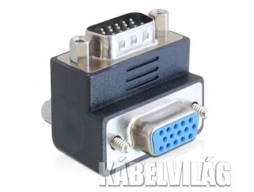 Delock VGA apa - VGA anya 90 fokos elforgatott adapter (65289)