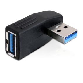   Delock USB 3.0 90 fokban vízszintesen elforgatott adatper (65341)