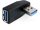 Delock USB 3.0 90 fokban vízszintesen elforgatott adatper (65341)
