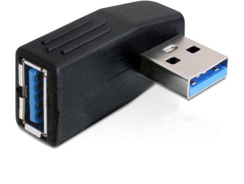 Delock USB 3.0 90 fokban vízszintesen elforgatott adatper (65341)