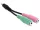 Delock jack 4pin apa - 2x jack 3pin anya Headset Adapter (65344)