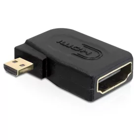   Delock HDMI-A anya > micro HDMI-D apa hajlított adapter (65352)