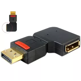 Delock Displayport balra forgatott adapter (65377)