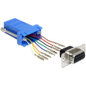   Delock adapter RS232 DB9 anya - RJ45 anya, szerelő készlet (65430)