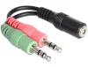 Delock jack 3.5mm 4pin anya - 2 x jack 3.5mm apa adapter (65459)