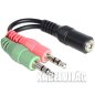 Delock jack 3.5mm 4pin anya - 2 x jack 3.5mm apa adapter (65459)
