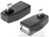 Delock USB micro B OTG, 90°-ban forgatott adapter (65474)
