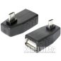 Delock USB micro B OTG, 90°-ban forgatott adapter (65474)