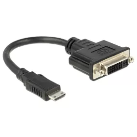 Delock mini HDMI apa - DVI anya 24+5 átalakító (65564)