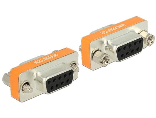 Delock soros DB9 anya to null modem DB9 anya adapter (65570)