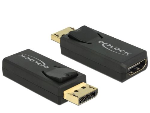 Delock DisplayPort apa 1.2 - HDMI anya 4K adapter, fekete (65571)