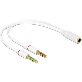 Delock jack 4pin anya (CTIA) - 2 x jack apa adapter (65585)