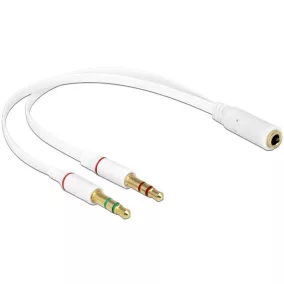 Delock jack 4pin anya (CTIA) - 2 x jack apa adapter (65585)