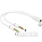 Delock jack 4pin anya (CTIA) - 2 x jack apa adapter (65585)