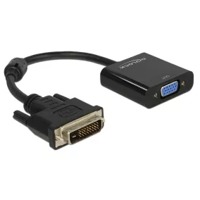 Delock DVI-D 24+1 - VGA átalakító adapter (65658)