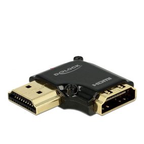 Delock HDMI 90 fokos balos 4K adapter (65660)