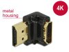 Delock HDMI 90 fokos fordító 4K adapter (65662)